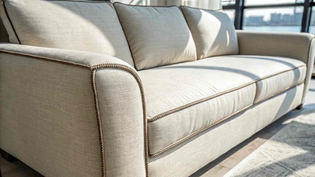 Anabei Reviews Detailed Close Up of Premium Washable Fabric and Stitching